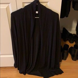 Long open cardigan